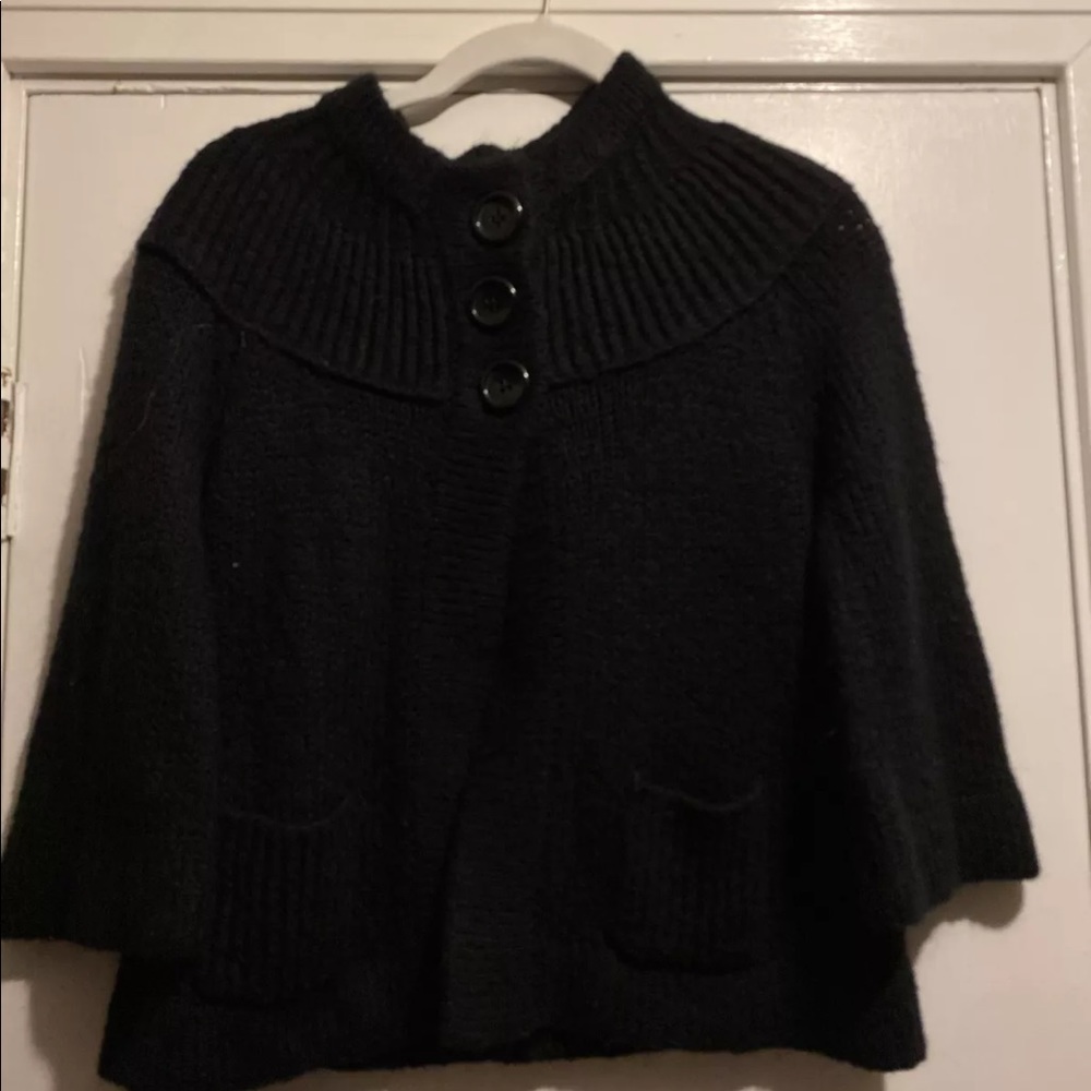 Arizona Jean Black Cartigan Jacket Size Medium